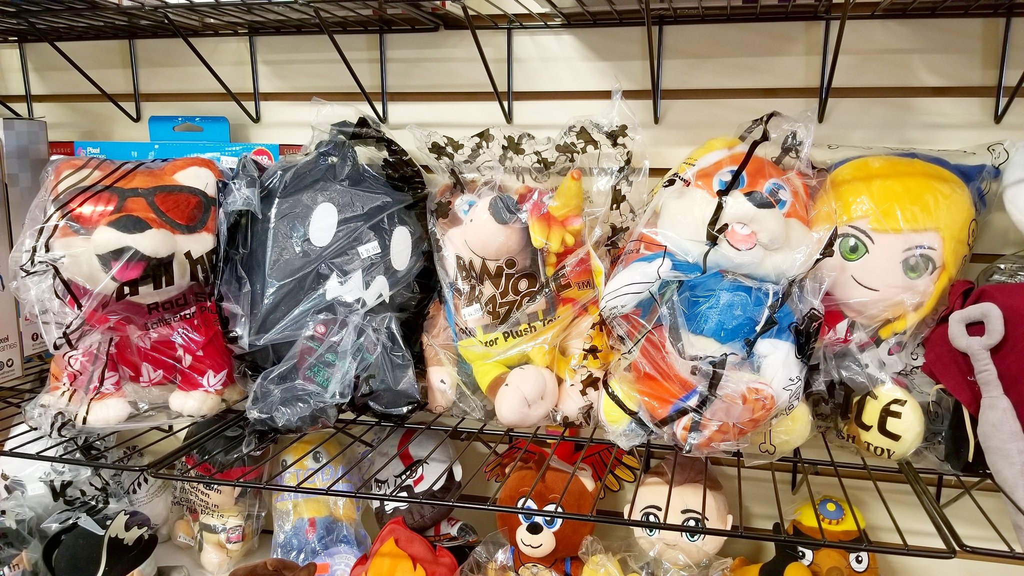 Game plushies for sale at Game Realms
