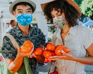 people with tomatoes