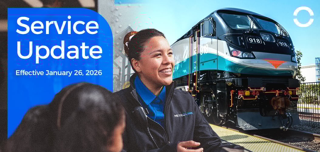 Metrolink Schedule Update Banner