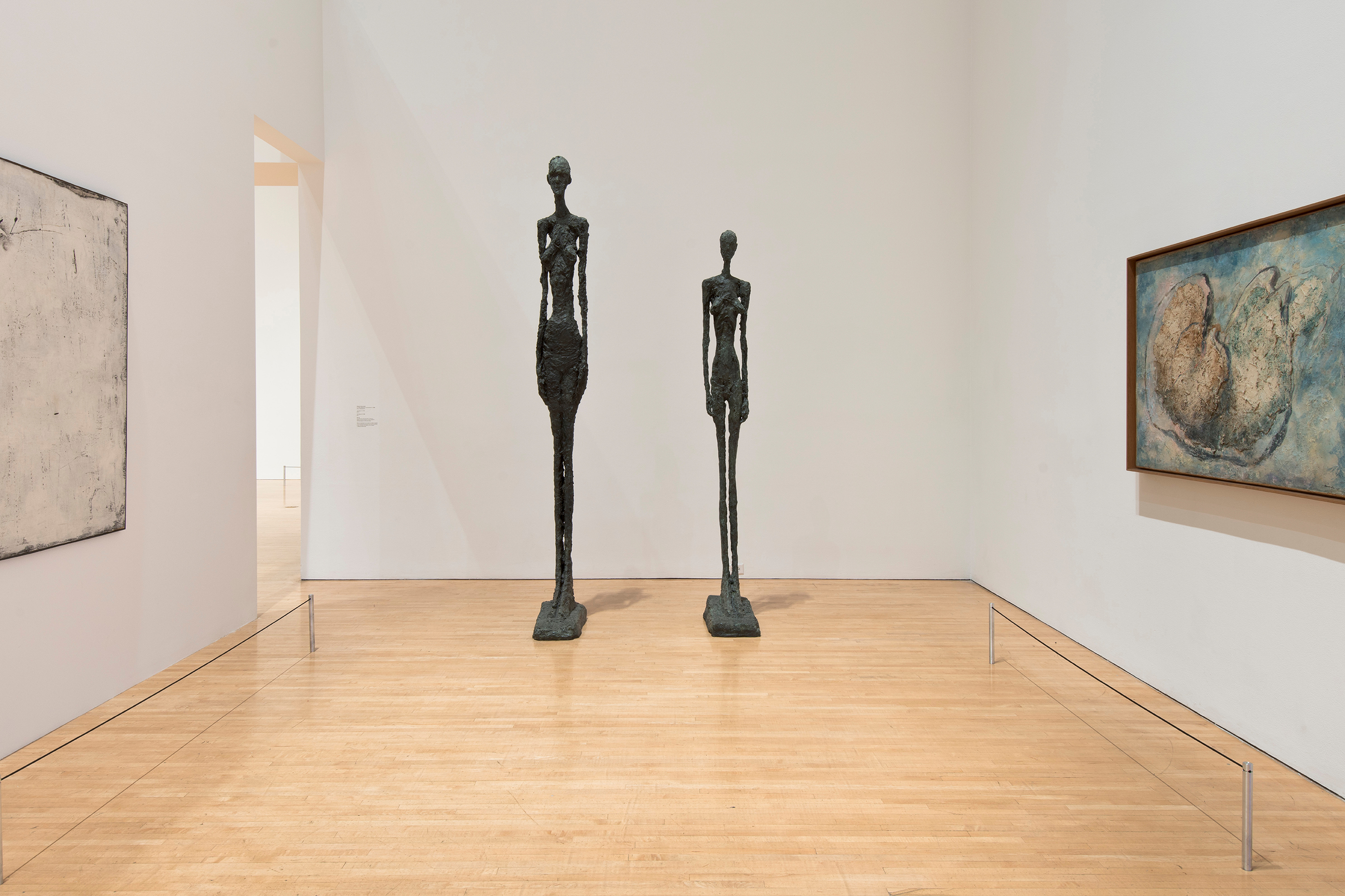 Tall Figure II and Tall Figure III sculptures by Alberto Giacometti at The Museum of Contemporary Art