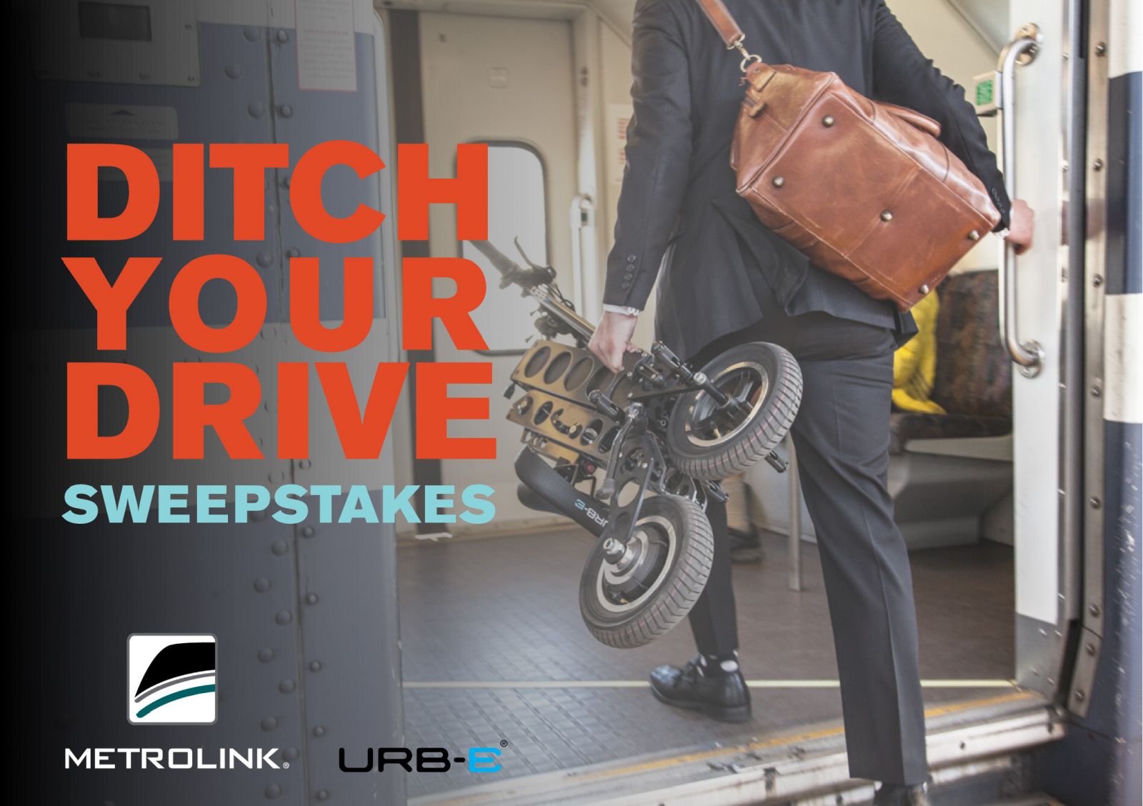 Metrolink and URB-E: Ditch Your Drive! Easily take your URB-E on the Metrolink.