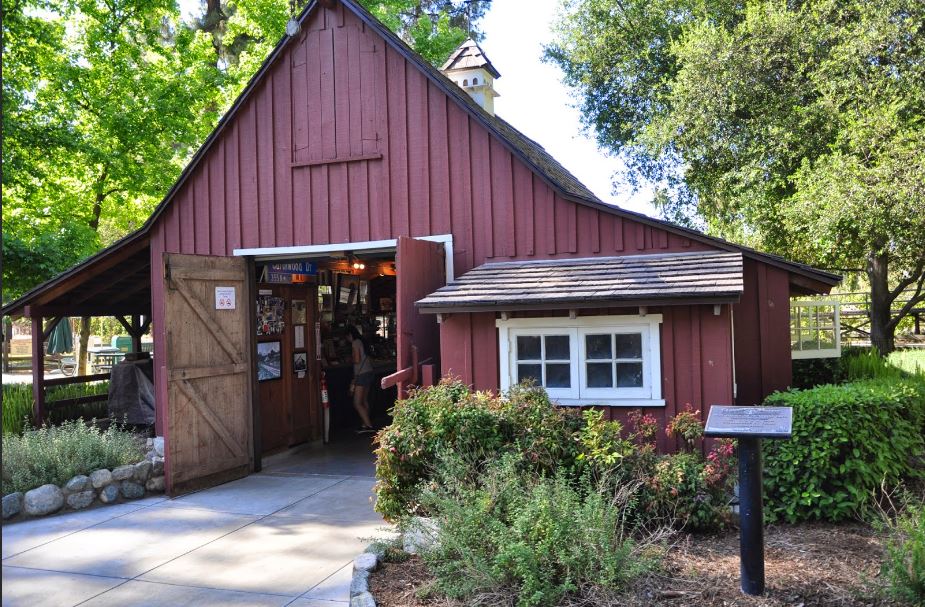 Walt Disney's Carlwood Barn with the doors open