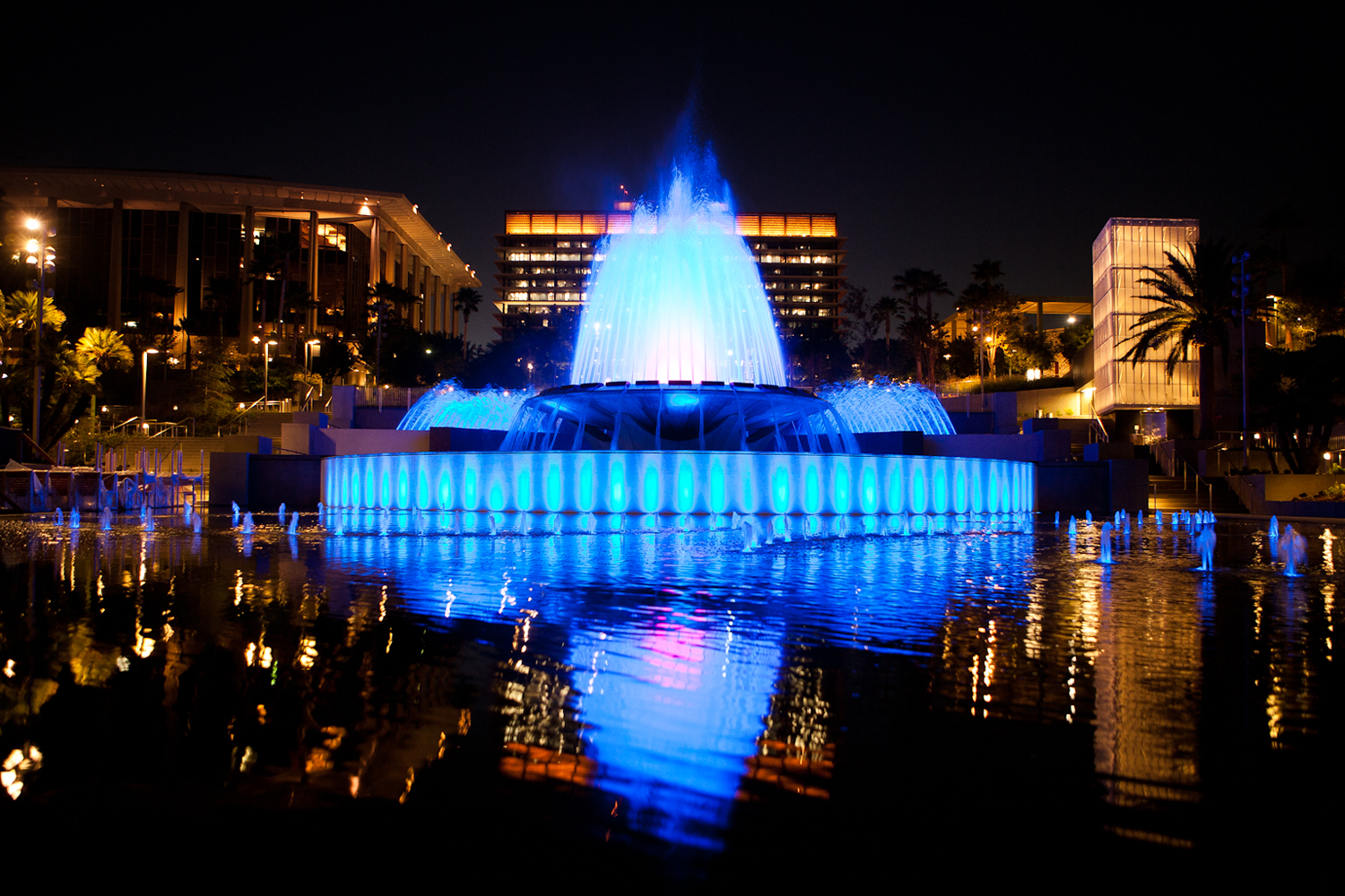 Arthur J. Will Memorial Fountain at Grand Park