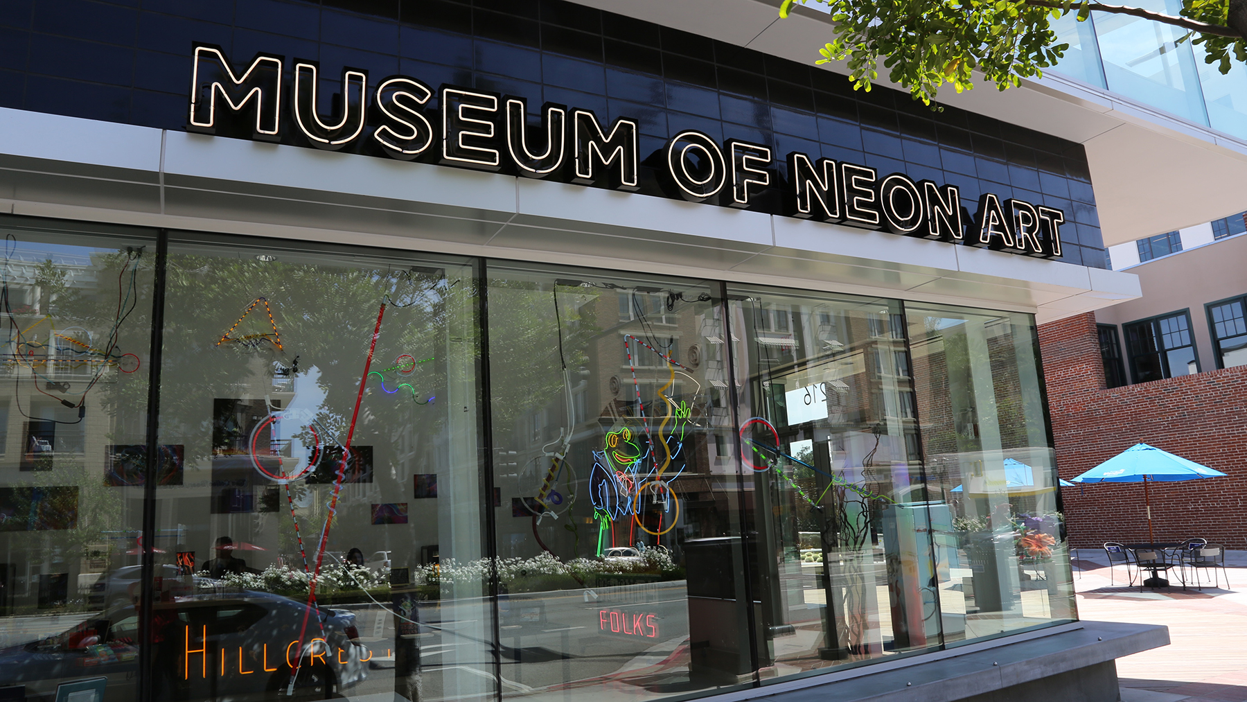 Front of the Museum of Neon Art.