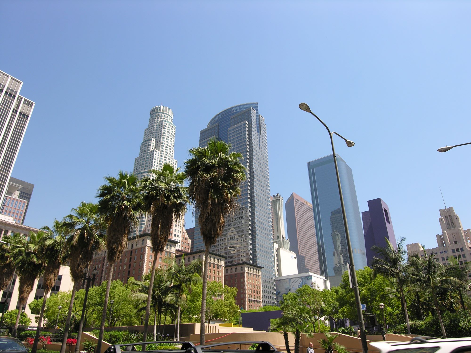 View of Downtown Los Angeles from Pershing Square