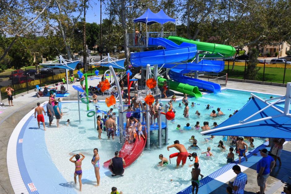 Water play area at Verdugo Park