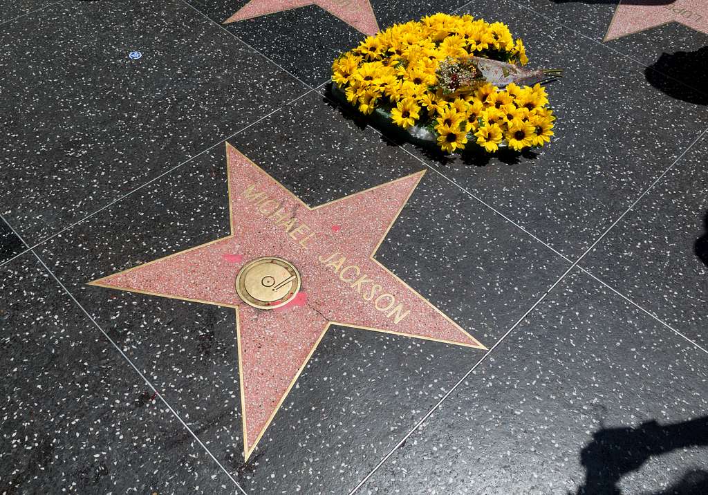 Michael Jacksons star on the Hollywood Walk of Fame