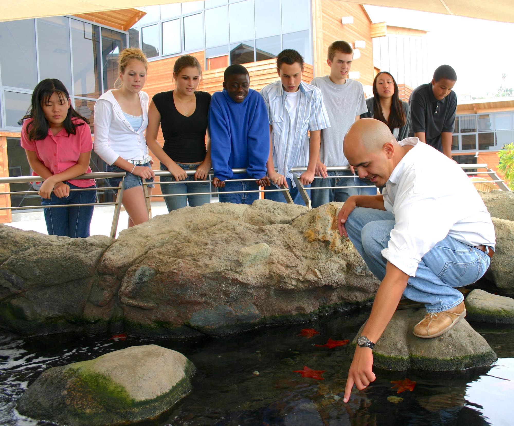 Tour of a tide pool at the Ocean Institute in Dana Point. 