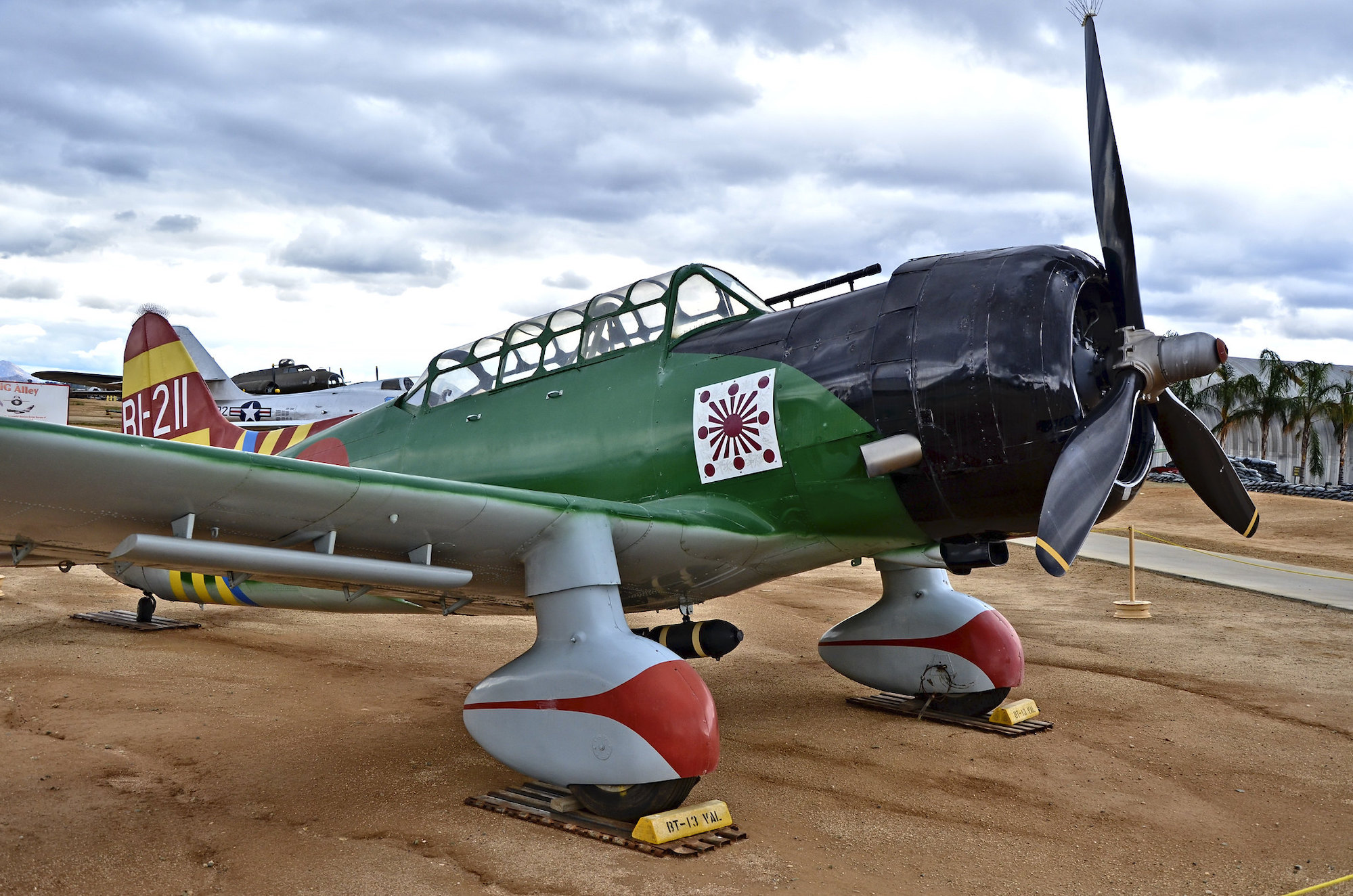 Vultee BT-13A Valiant (modified to appear as Japanese Aichi D-3 Val for 1970 movie "Tora, Tora, Tora" at March Field Air Museum