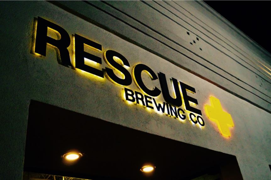 Rescue Brewing Company Sign