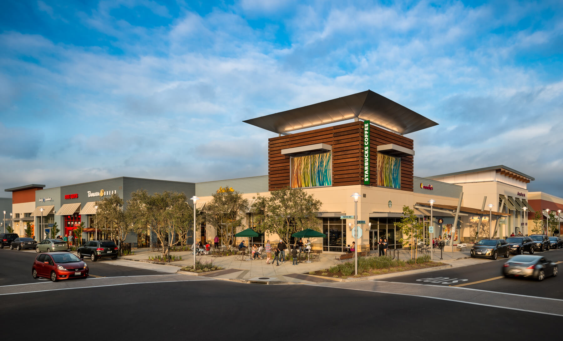 Shops and restaurants at The Collection at RiverPark