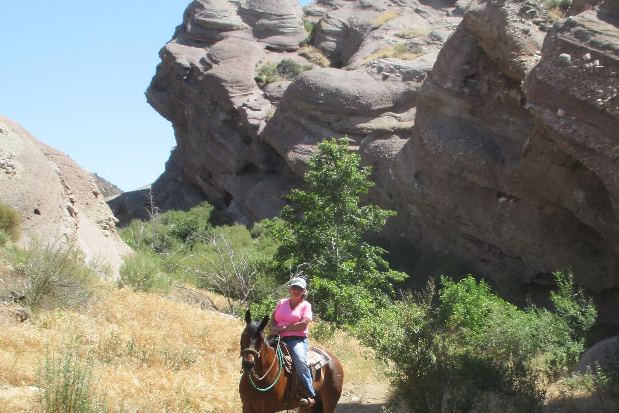 Horseback rider at Vasquez Rocks Natural Area Park