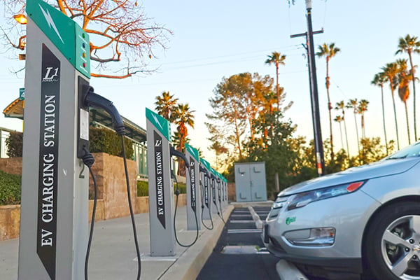 EV Electric vehicle charging stations and parking
