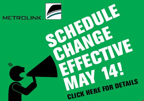 Schedule Change - May 14, 2018