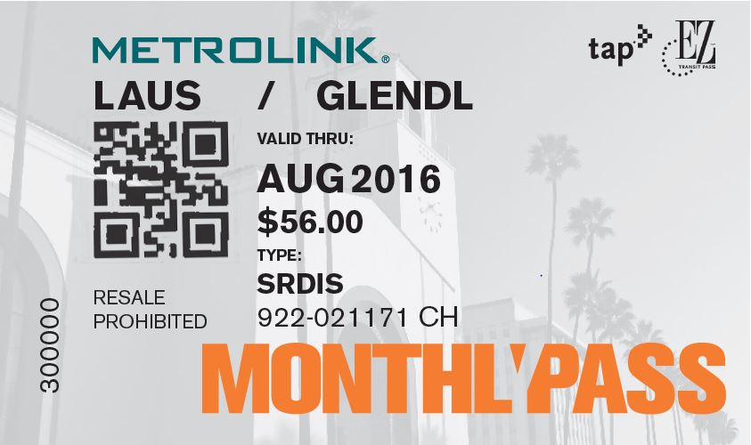 Train Ticket Types Metrolink